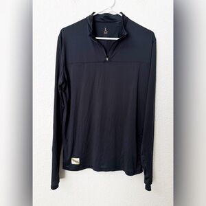 Tracksmith Men’s Black Session Quarter Zip Size Large
